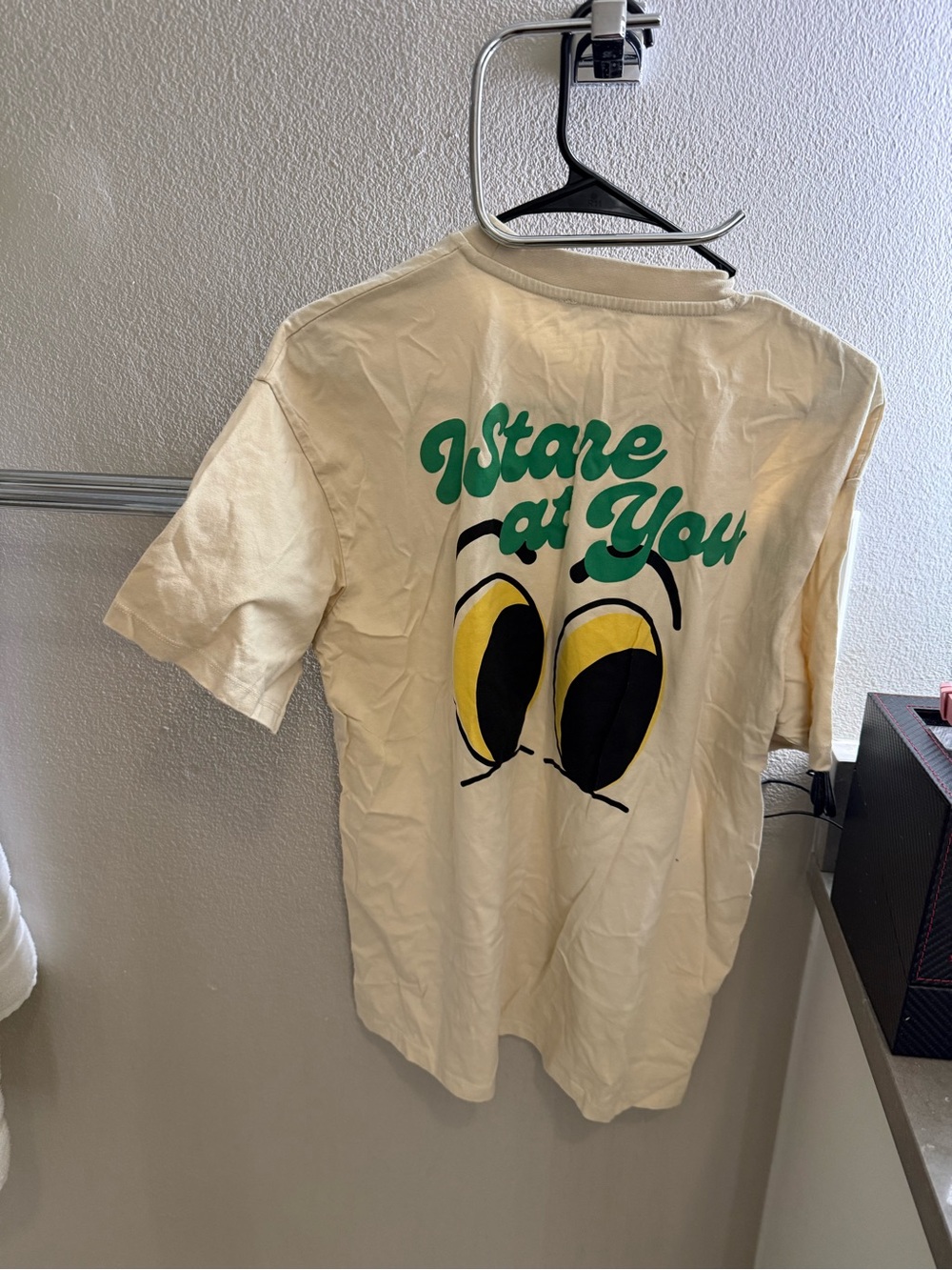 I Stare at You Graphic Tee - Cream